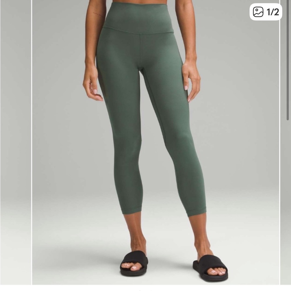 Lululemon Align High-Rise Pant 25" Dark Forest size 10